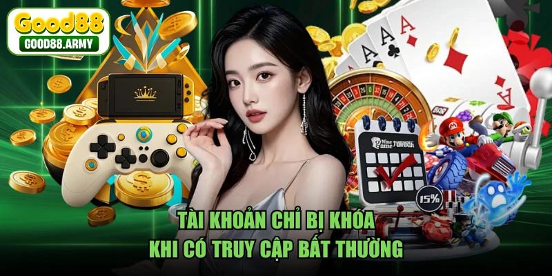 Tài khoản chỉ bị khóa khi có truy cập bất thường