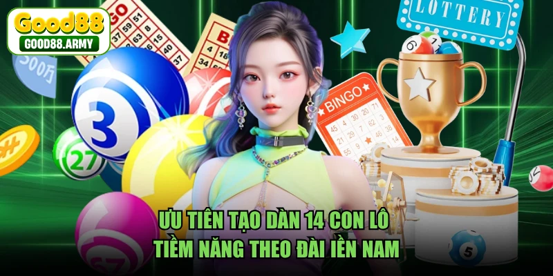 Ưu tiên tạo dàn 14 con lô tiềm năng theo đài iền Nam